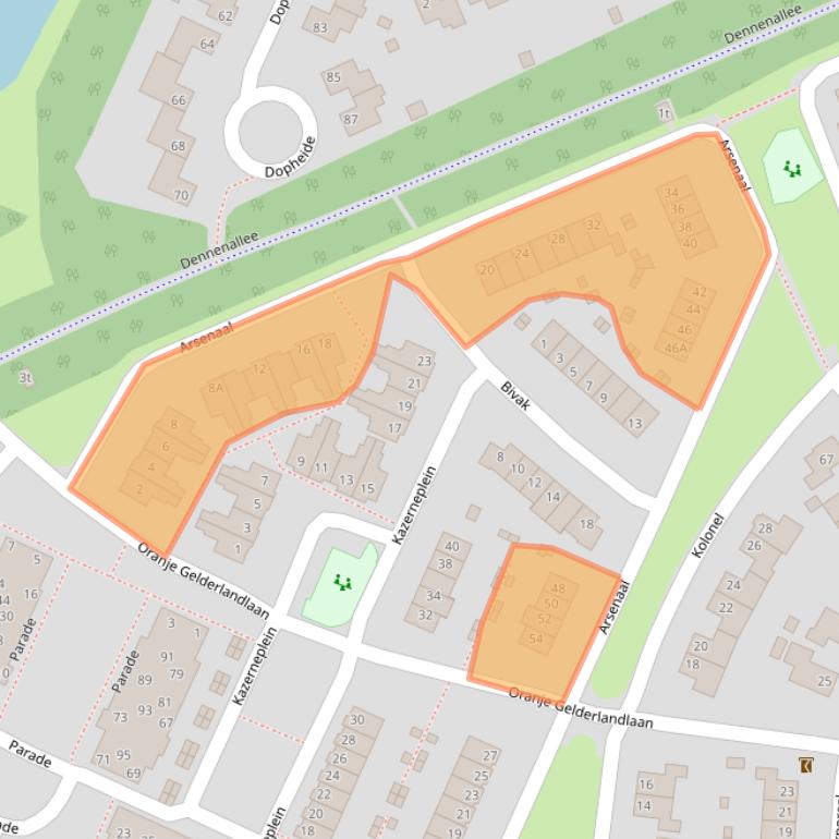 Kaart van postcodegebied 8333DC.