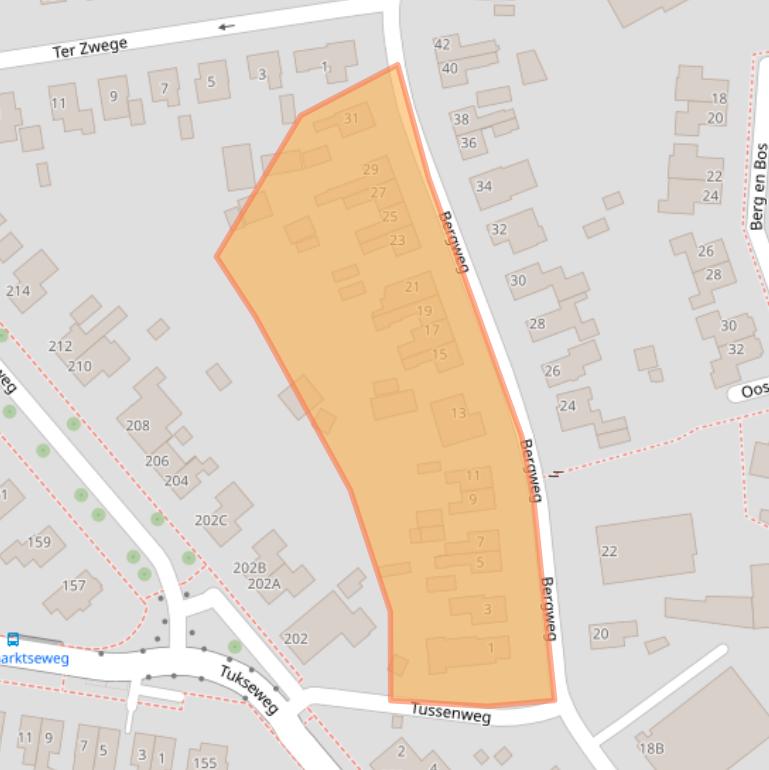 Kaart van postcodegebied 8334MA.