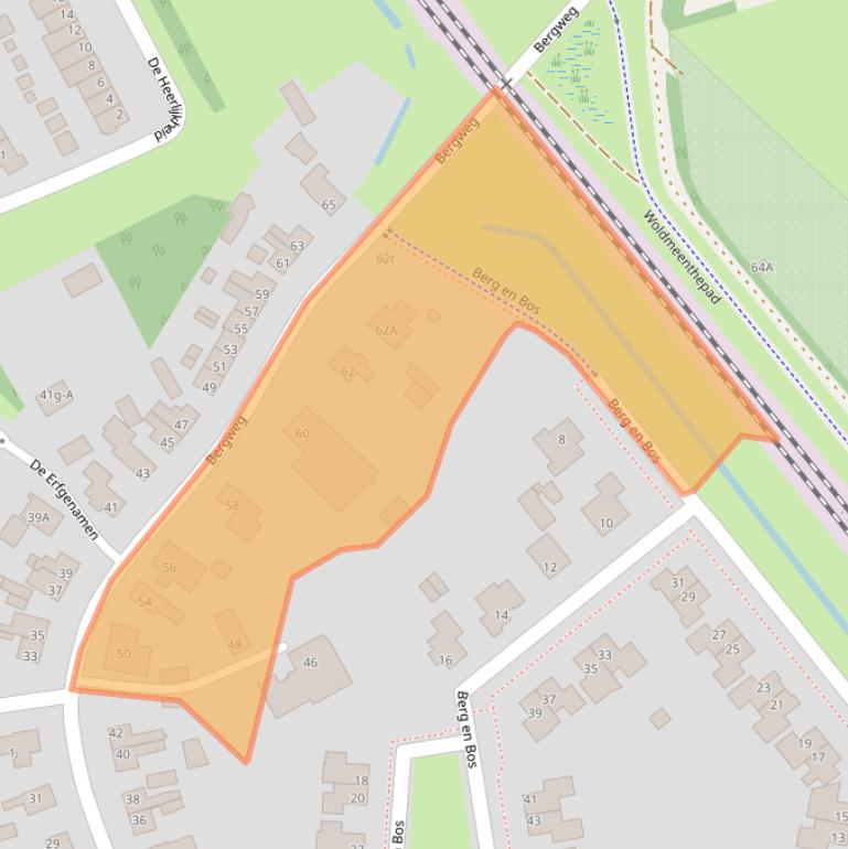 Kaart van postcodegebied 8334ME.