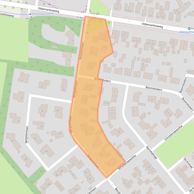 Kaart van postcodegebied 8334MJ.