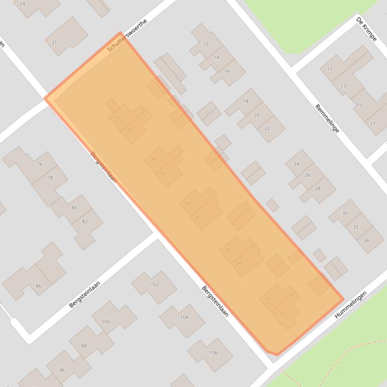 Kaart van postcodegebied 8334MK.