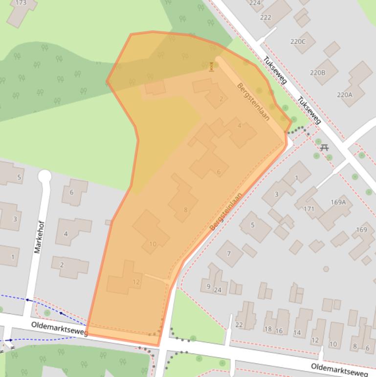 Kaart van postcodegebied 8334ML.