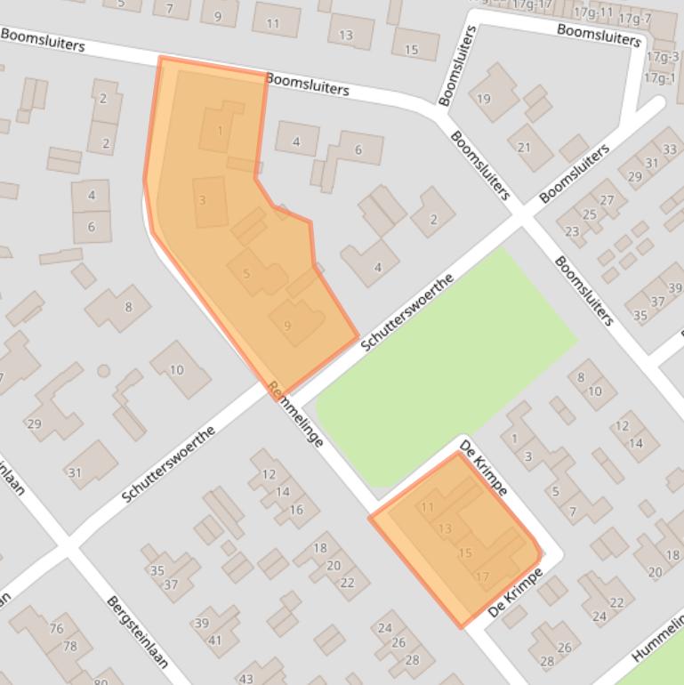 Kaart van postcodegebied 8334MT.