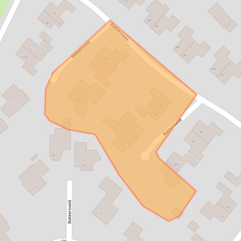 Kaart van postcodegebied 8334NG.