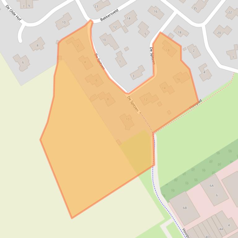 Kaart van postcodegebied 8334NJ.