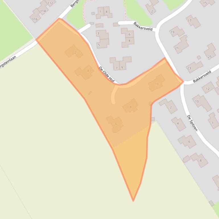 Kaart van postcodegebied 8334NP.