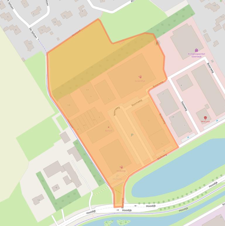 Kaart van postcodegebied 8334NR.