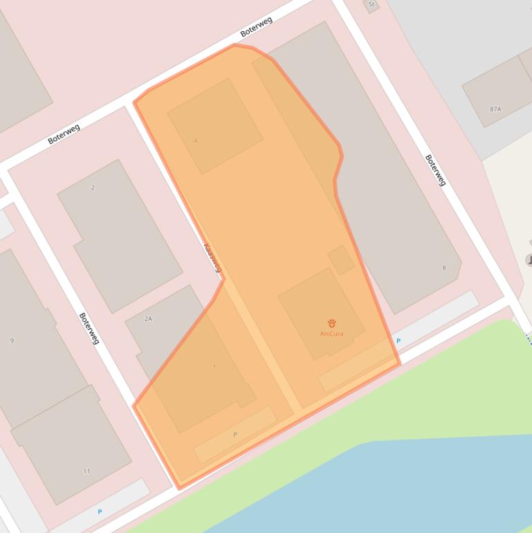 Kaart van postcodegebied 8334NT.