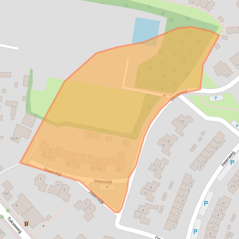 Kaart van postcodegebied 8334RG.