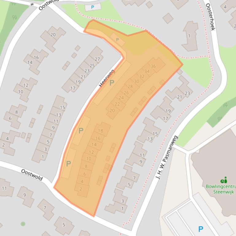 Kaart van postcodegebied 8334RL.