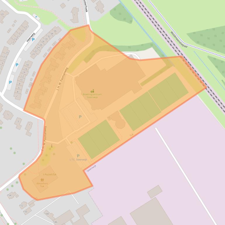 Kaart van postcodegebied 8334RR.