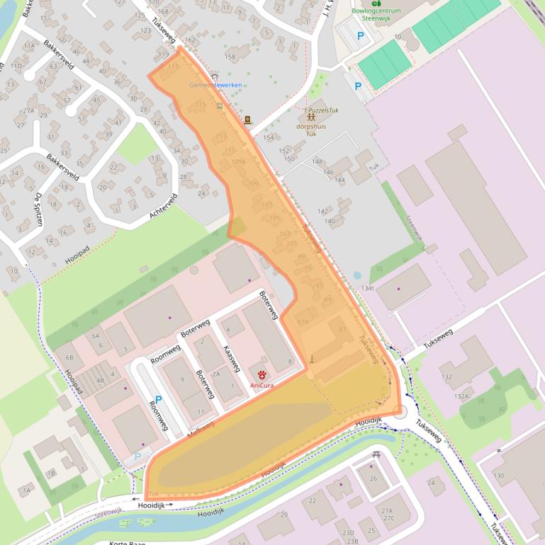 Kaart van postcodegebied 8334RS.