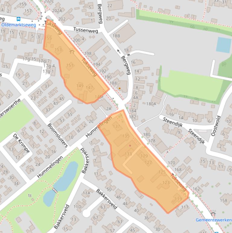 Kaart van postcodegebied 8334RT.