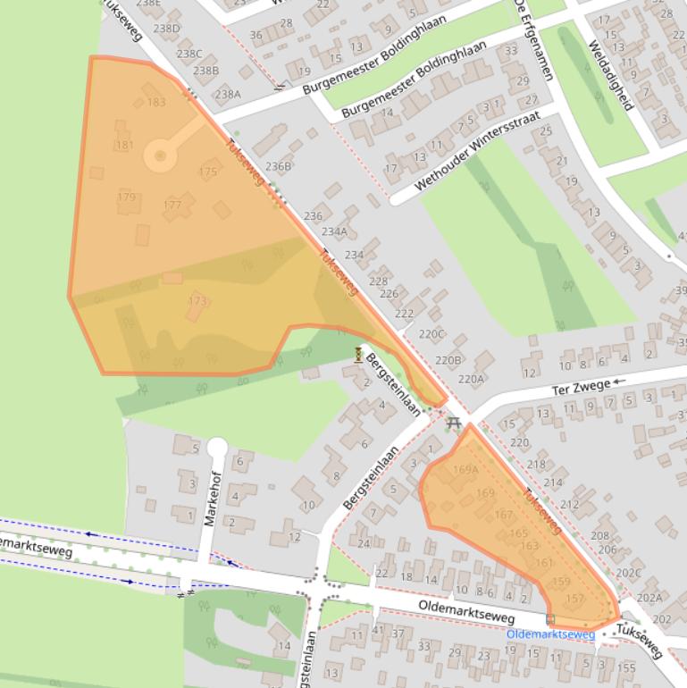Kaart van postcodegebied 8334RV.
