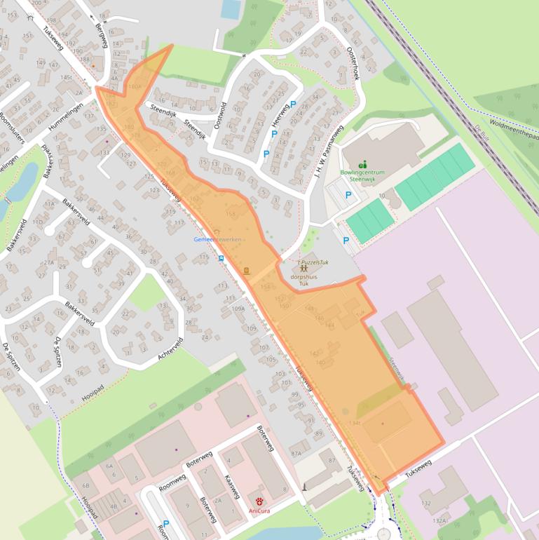 Kaart van postcodegebied 8334RW.