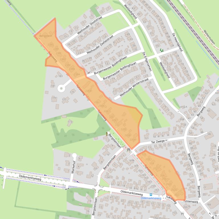 Kaart van postcodegebied 8334RZ.