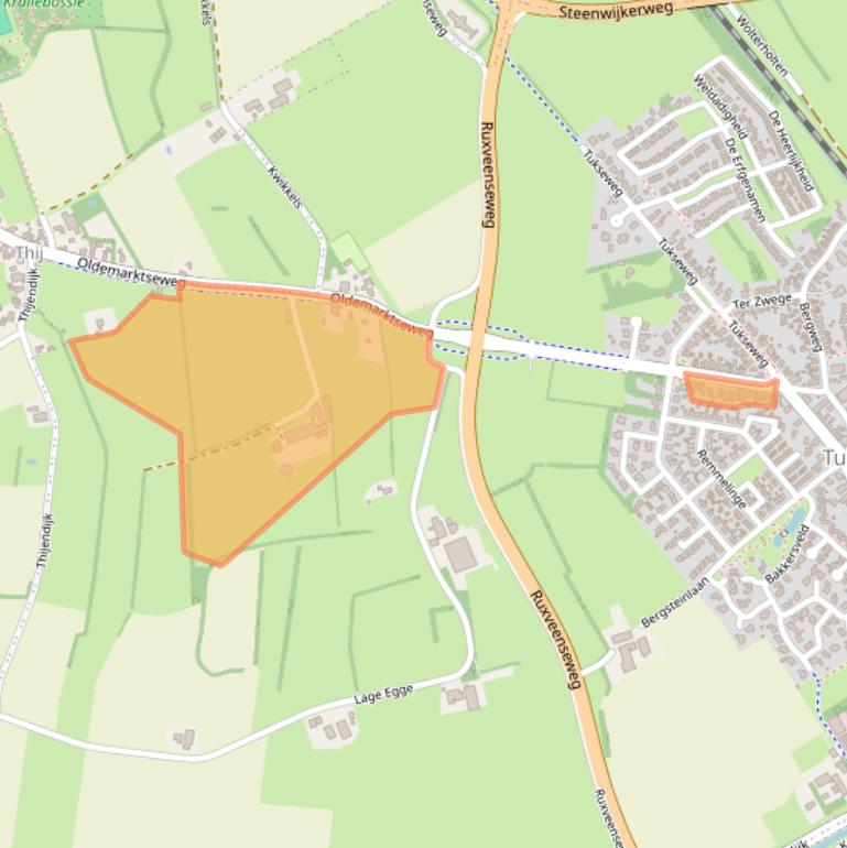 Kaart van postcodegebied 8334SK.