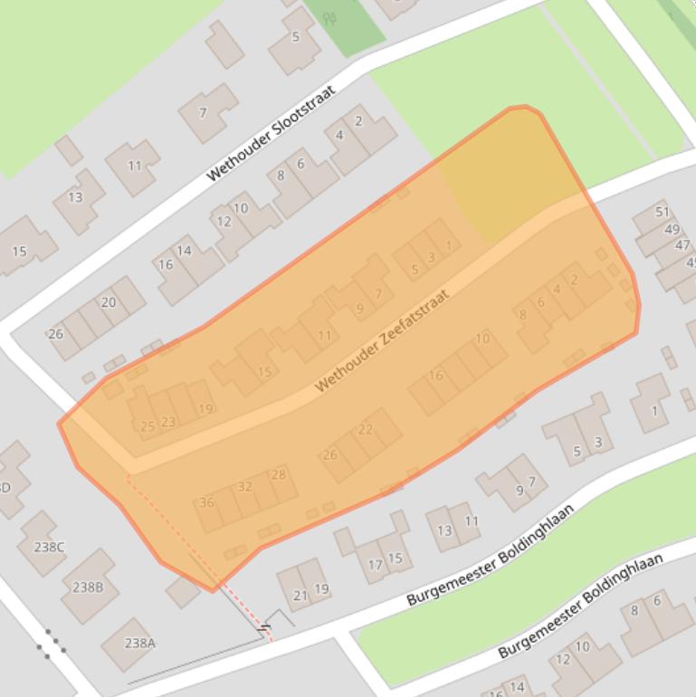 Kaart van postcodegebied 8334SM.