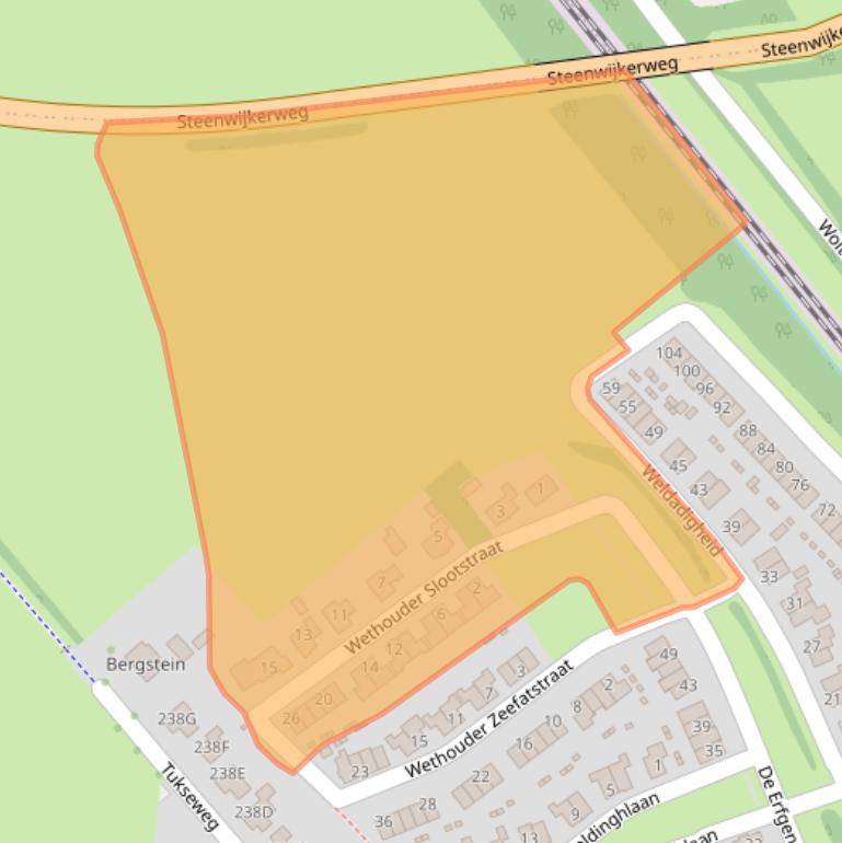 Kaart van postcodegebied 8334SN.