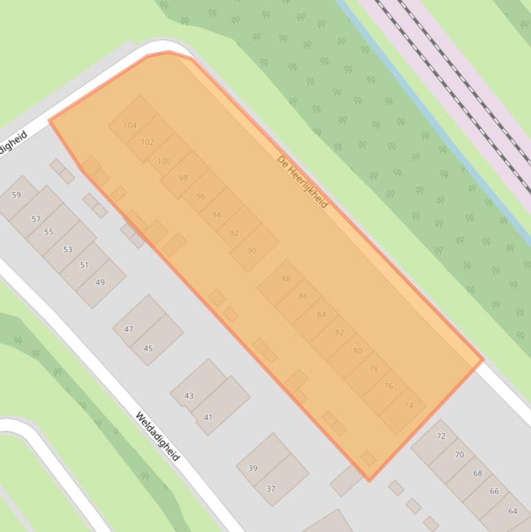 Kaart van postcodegebied 8334SR.