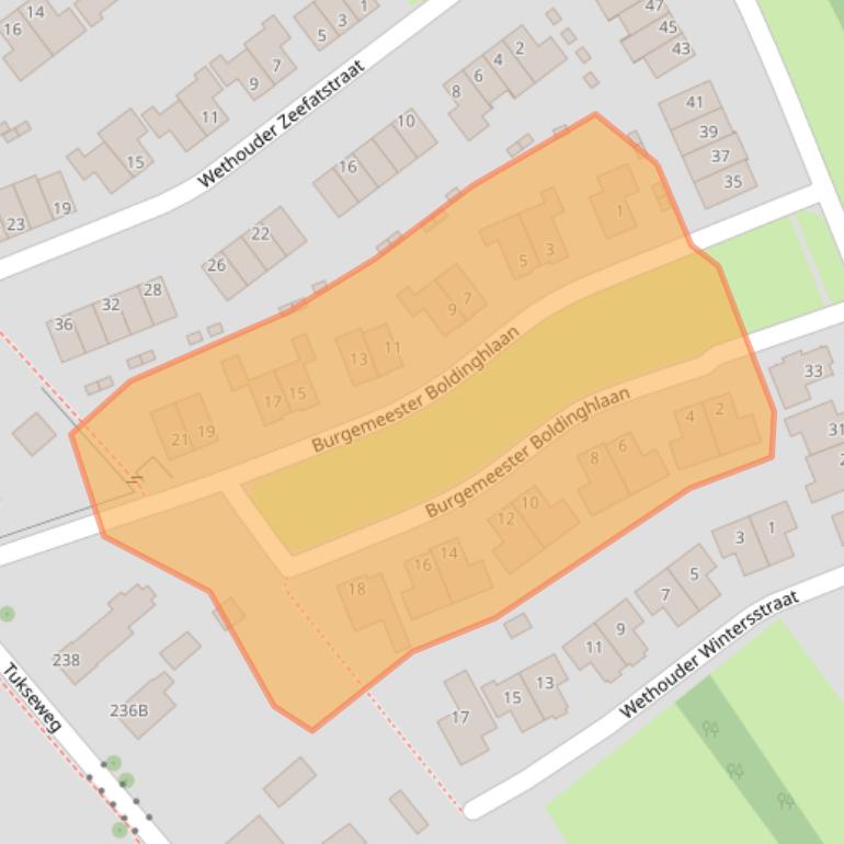 Kaart van postcodegebied 8334ST.