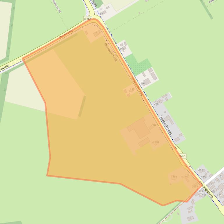 Kaart van postcodegebied 8335LE.