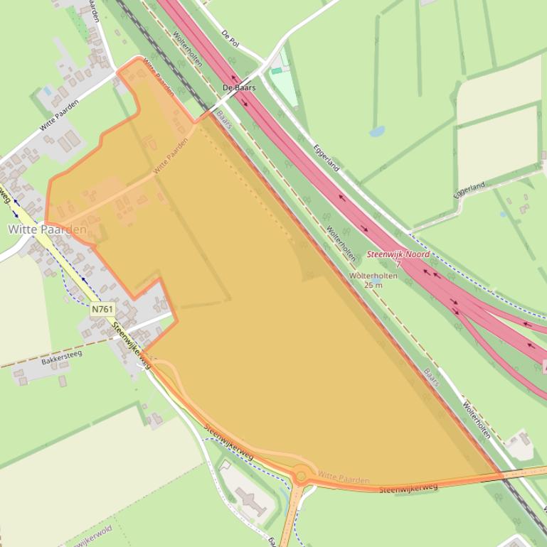 Kaart van postcodegebied 8335LK.