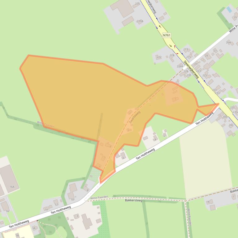 Kaart van postcodegebied 8335LN.