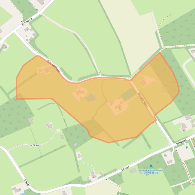 Kaart van postcodegebied 8336KK.