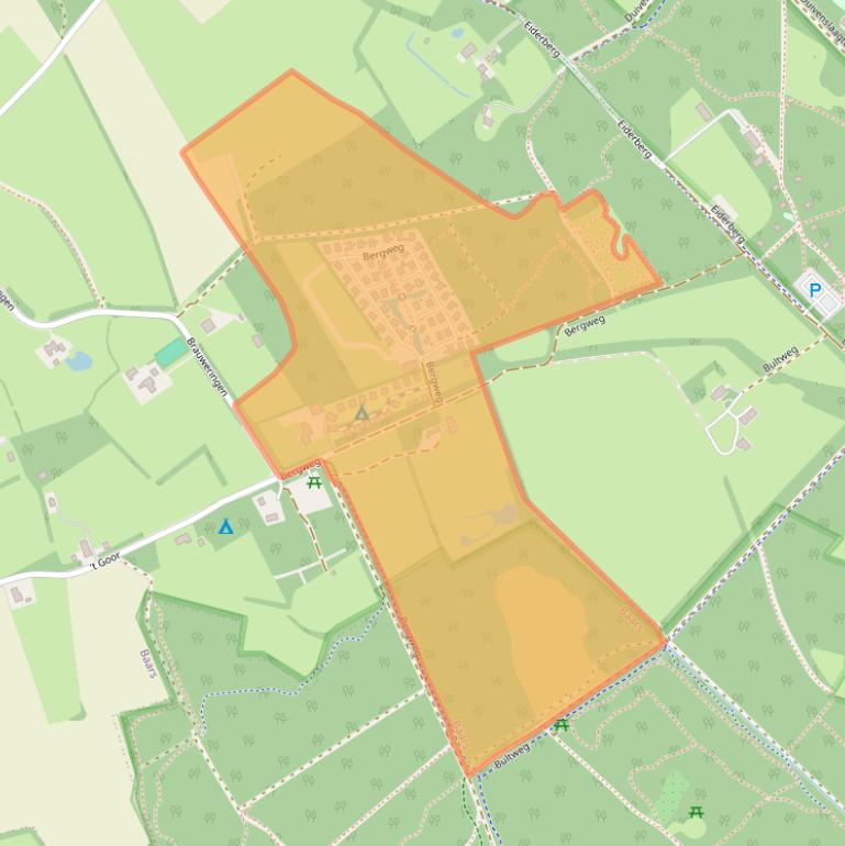Kaart van postcodegebied 8336MC.