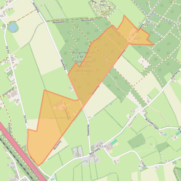 Kaart van postcodegebied 8337KN.