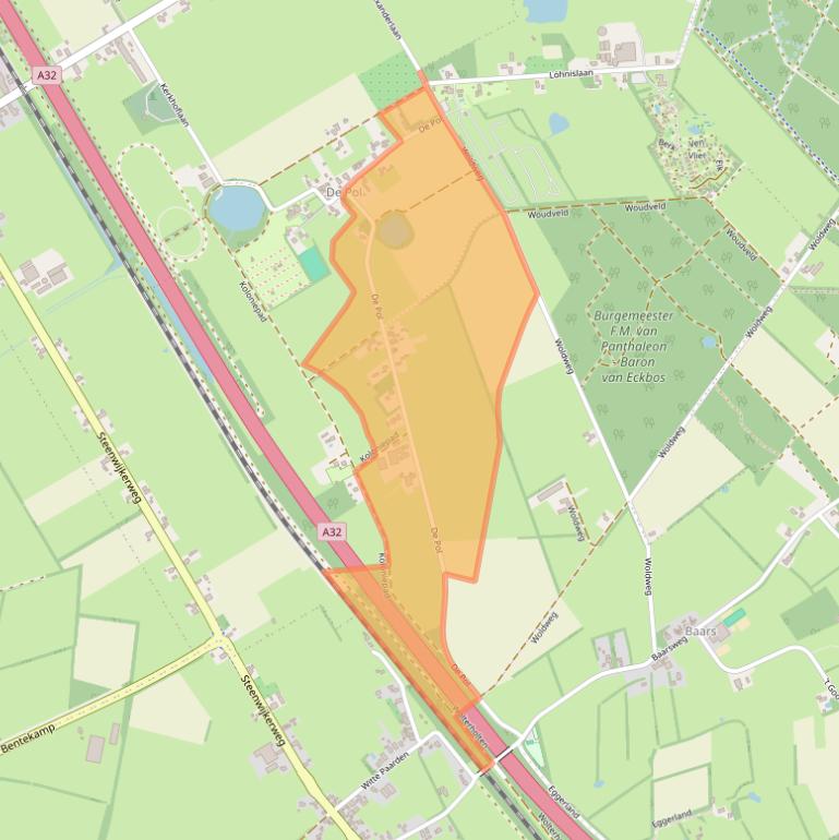 Kaart van postcodegebied 8337KS.