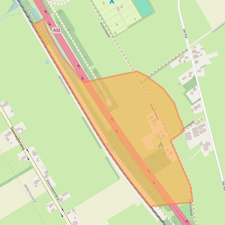 Kaart van postcodegebied 8337KV.