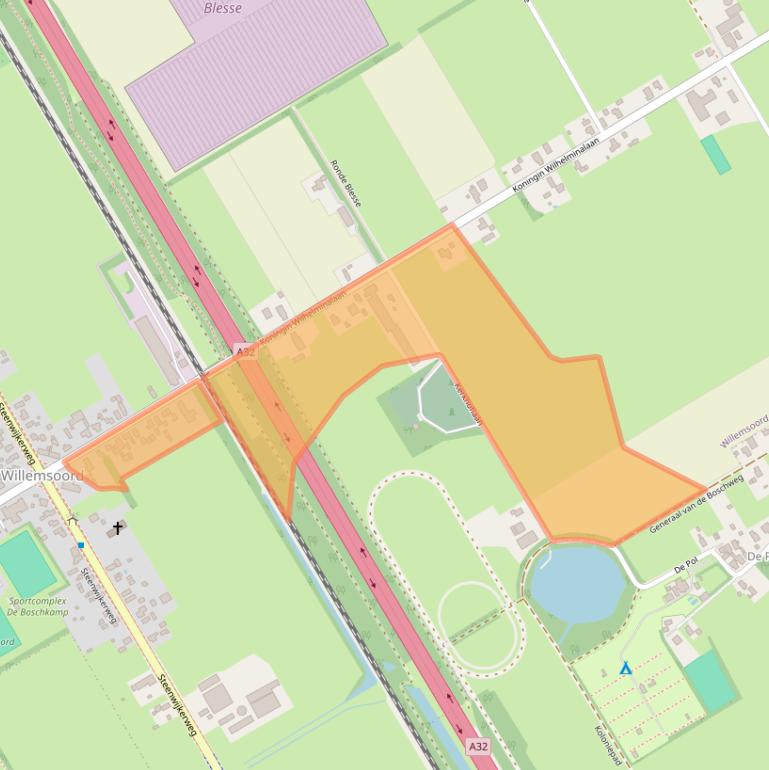 Kaart van postcodegebied 8338KD.