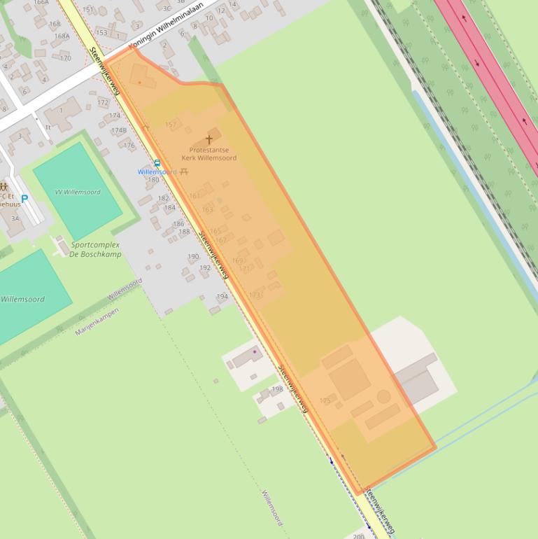 Kaart van postcodegebied 8338LB.
