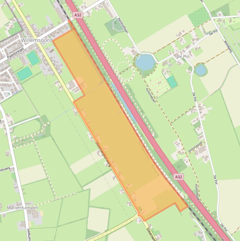 Kaart van postcodegebied 8338LC.