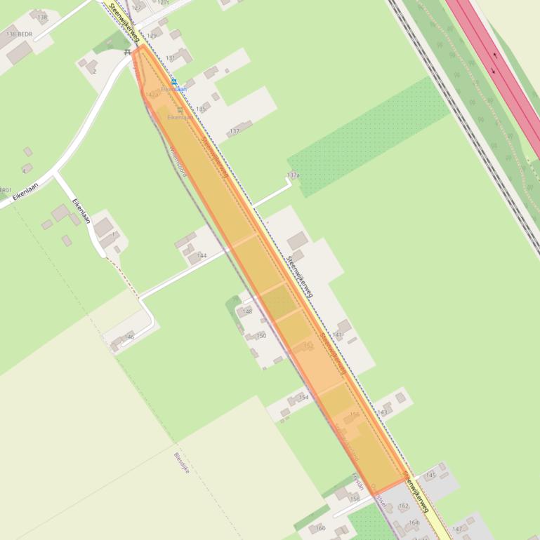 Kaart van postcodegebied 8338LH.