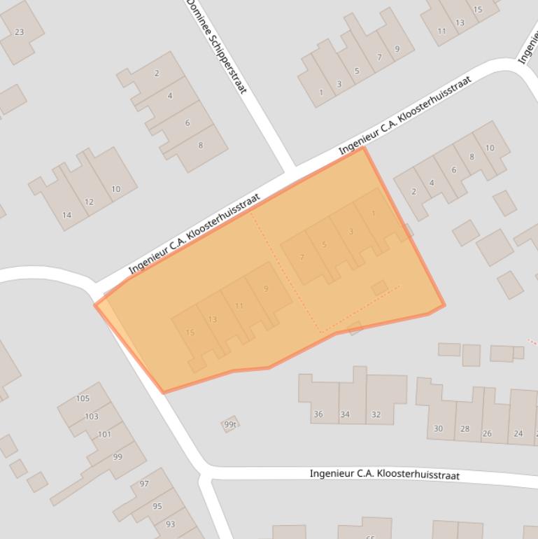 Kaart van postcodegebied 8338SL.