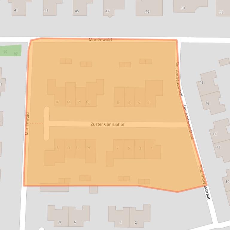 Kaart van postcodegebied 8341NB.