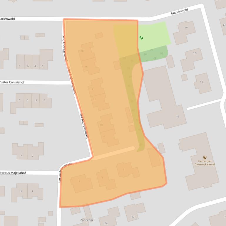 Kaart van postcodegebied 8341NC.