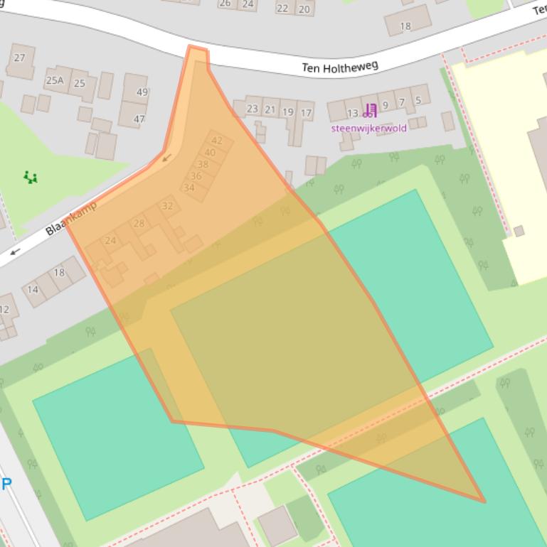 Kaart van postcodegebied 8341PC.