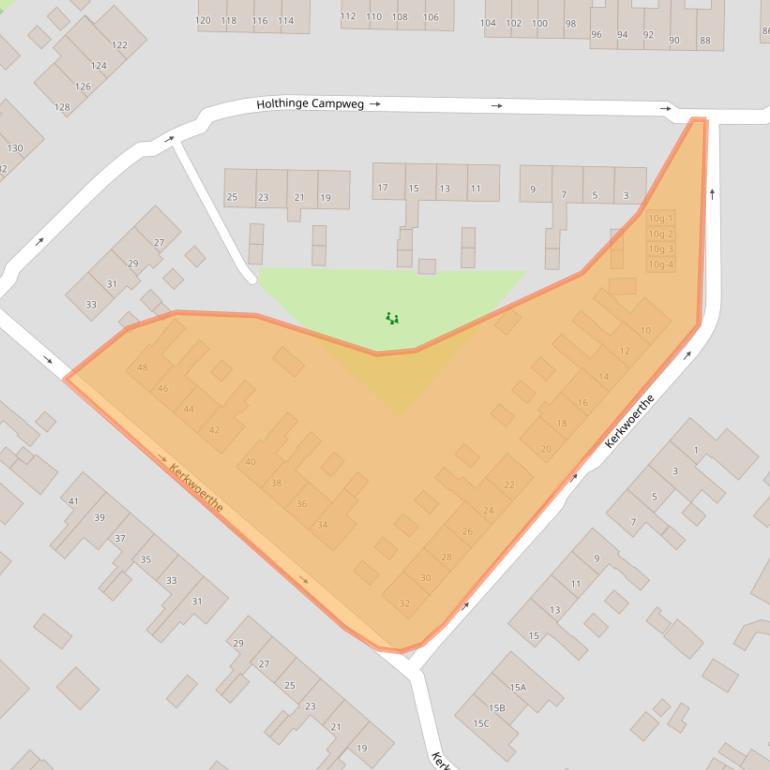 Kaart van postcodegebied 8341PP.