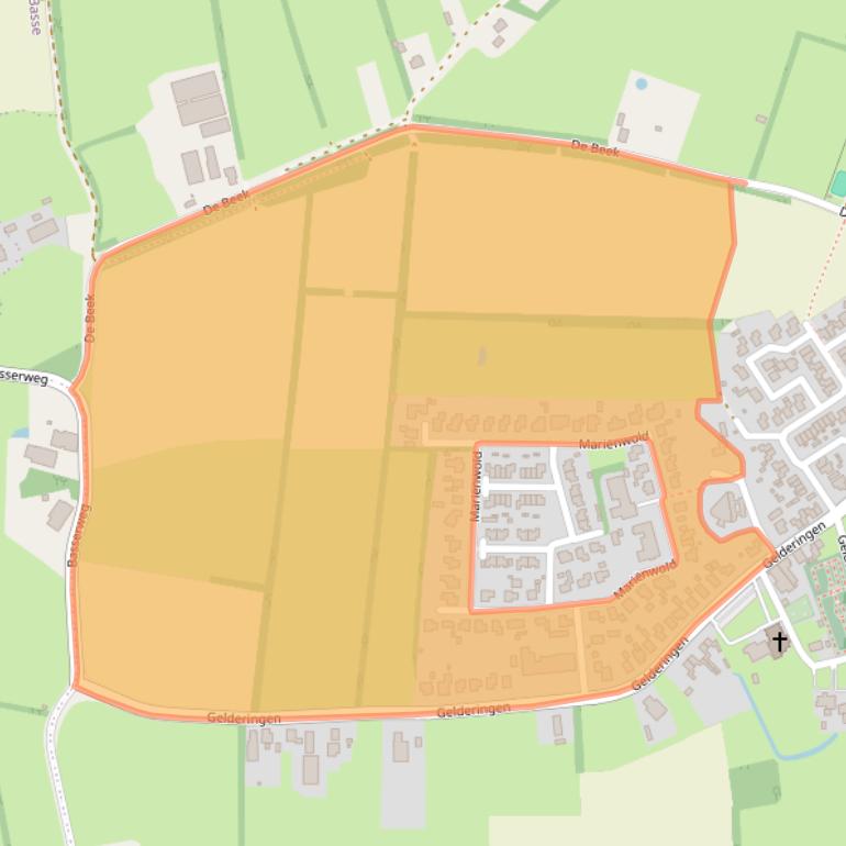 Kaart van postcodegebied 8341PZ.