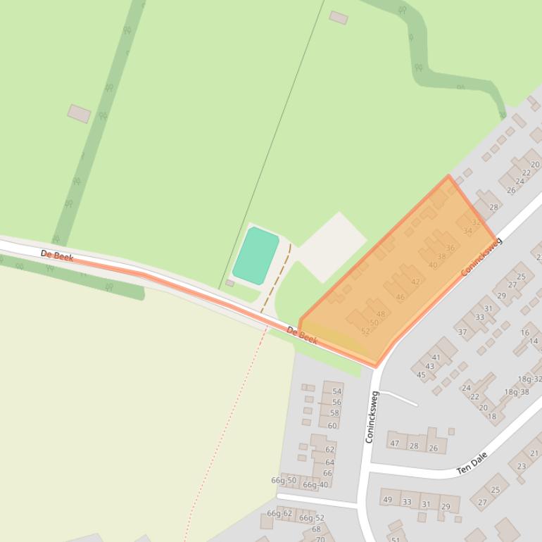 Kaart van postcodegebied 8341RJ.