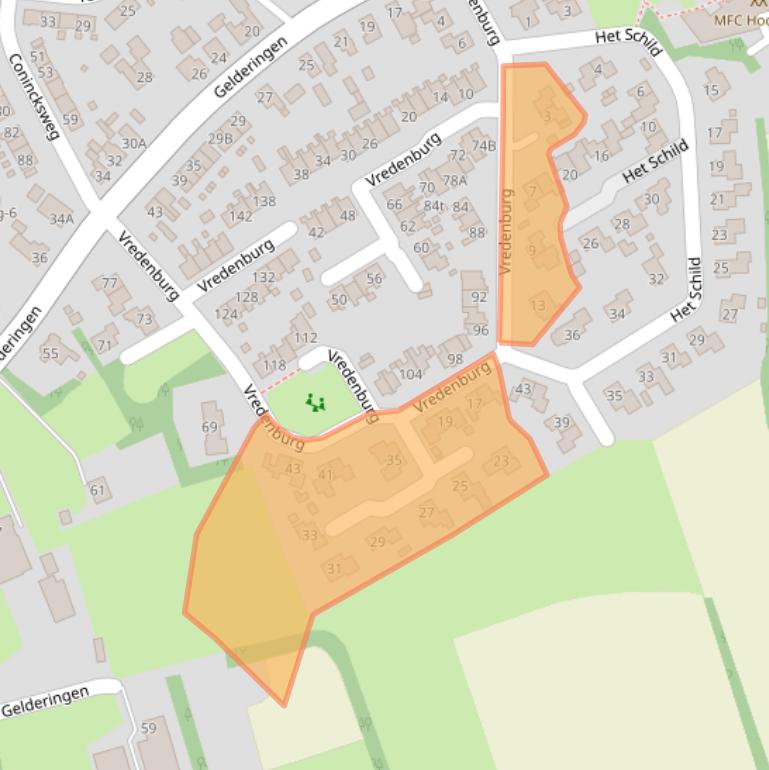 Kaart van postcodegebied 8341RM.