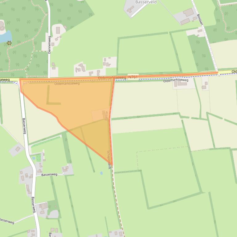 Kaart van postcodegebied 8342SB.