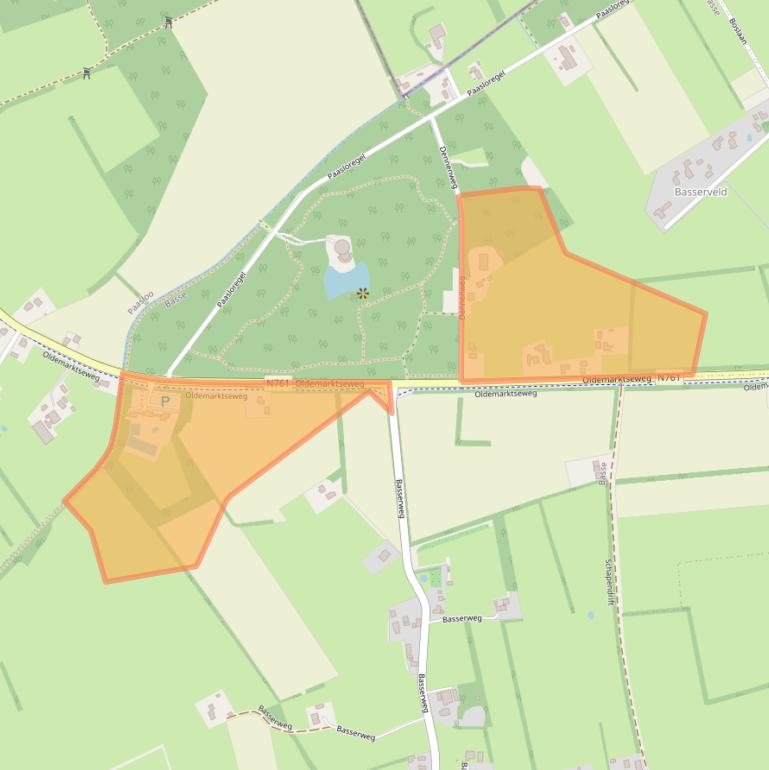 Kaart van postcodegebied 8342SC.