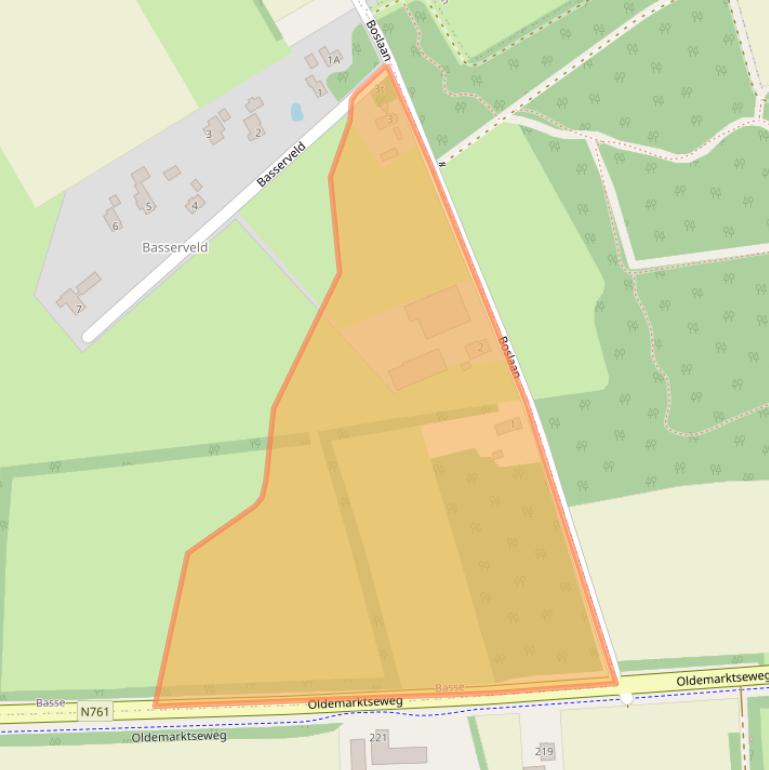 Kaart van postcodegebied 8342SG.