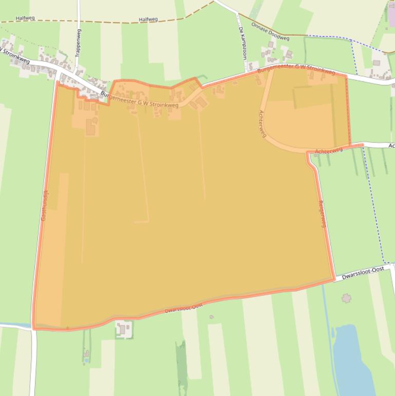 Kaart van postcodegebied 8343XM.