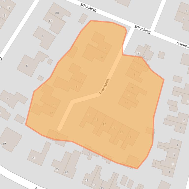 Kaart van postcodegebied 8343XN.